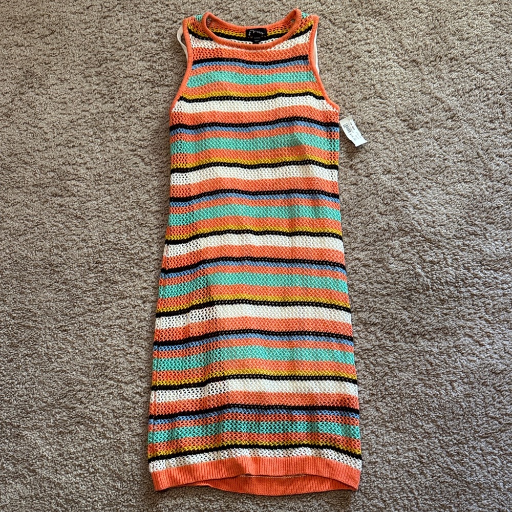 Art Class Colorful Striped Knit Dress